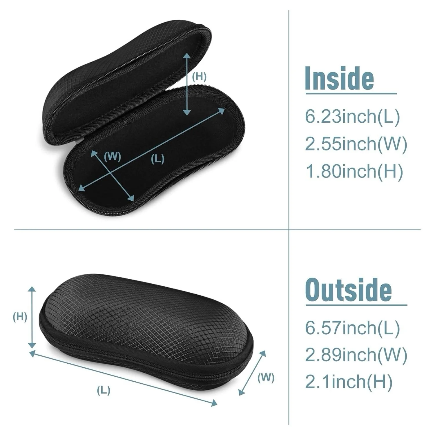 Fintie Sunglasses Case with Carabiner, Hard Shell Shockproof Sport Glasses Cases 2