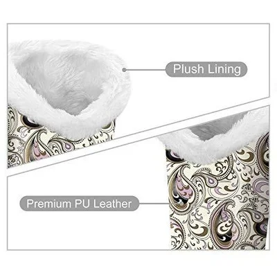 Plush Lined Eyeglasses Holder with Magnetic Base- Premium Vegan Leather Glass... 3