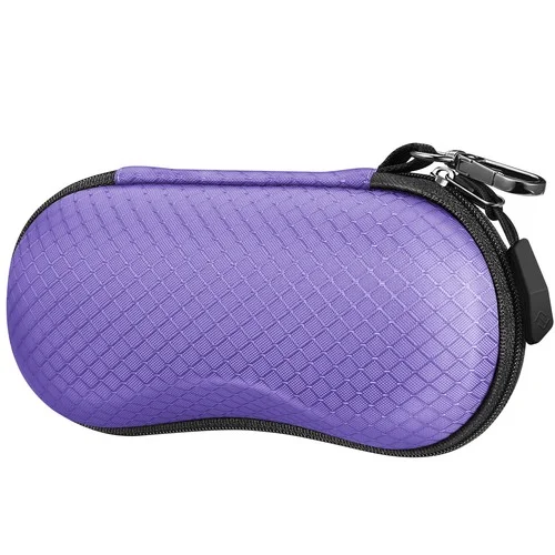 Sunglasses Case Hard EVA Shell Shockproof Sport Glasses Case w/ Metal Carabiner 4